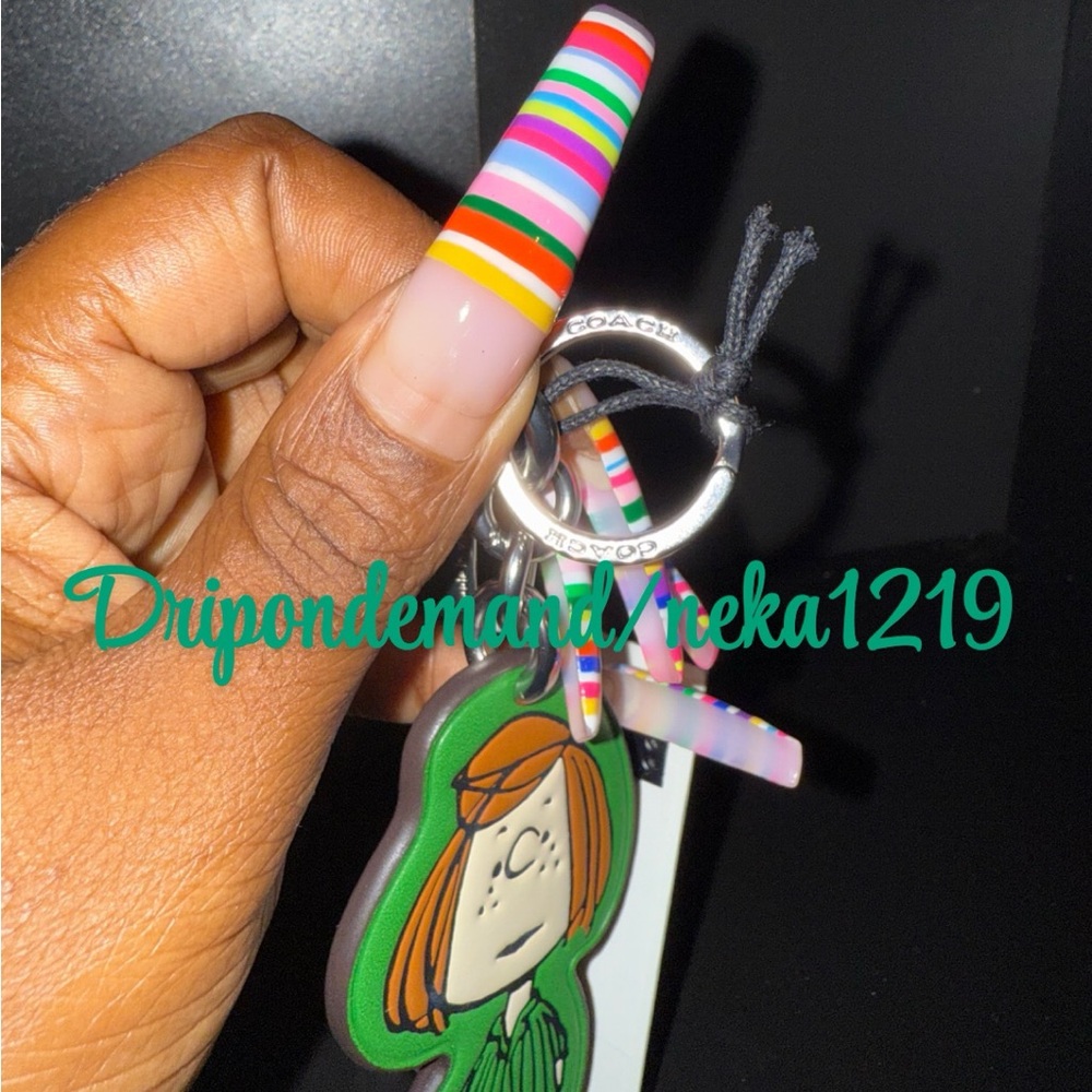 Coach X Peanuts Peppermint Patty Bag Charm - Picture 6 of 9